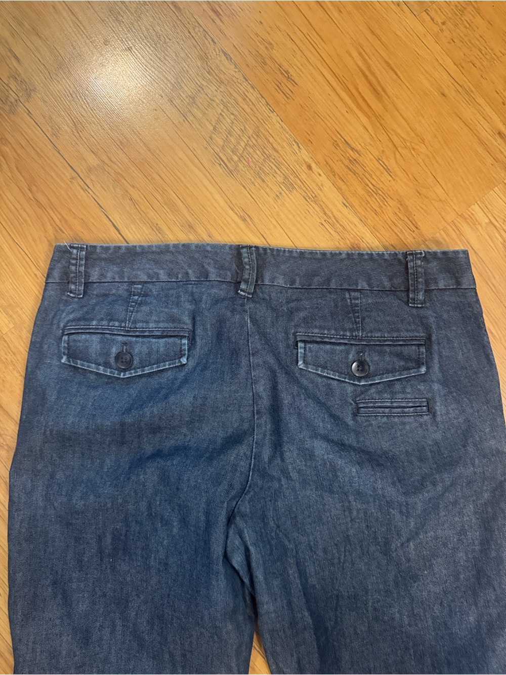 Gap Trouser Denim Stretch Jeans Sz 12 Waist 35” Dark Blue - Picture 3 of 9